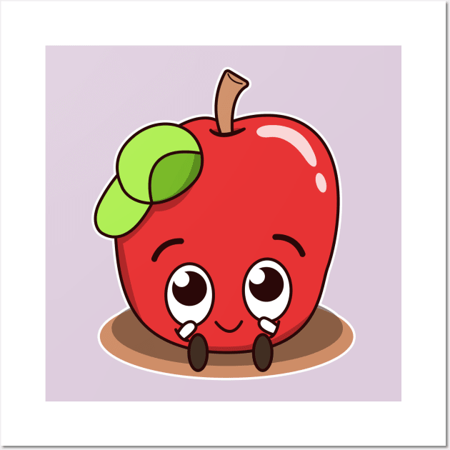 The Apple Who was a Cute Little Rebel Wall Art by FamiLane